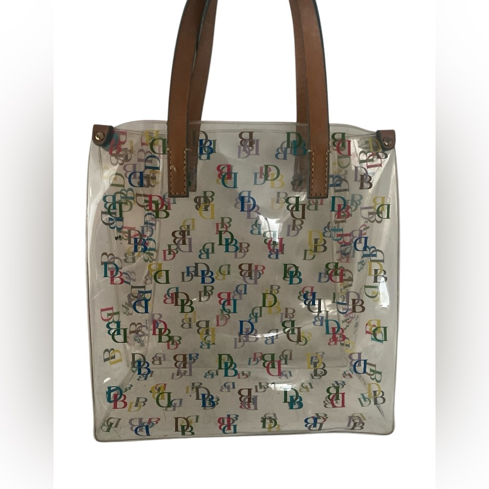 Dooney & Bourke Clear Tote with Multicolor Logo
